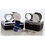 10X 20X 30X 21mm Chrome Loupes Pocket Magnifier New 3Pc