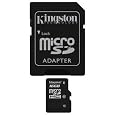 Kingston - Flash memory card ( microSDHC to SD adapter included ) - 16 GB - Class 10 - microSDHC