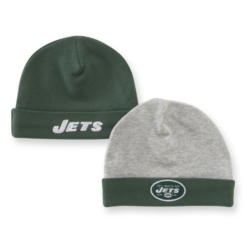 Gerber 0-6 Months Cap, 2 Pack, New York Jets