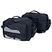 Diamond Plate Blk/Sil Motorcycle Saddle Bags