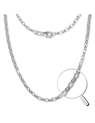 SilberDream Belcher chain oval, Necklace 925 Sterling Silver Women, 27.6 inch (70cm) SDK20970