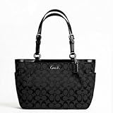 (コーチ)COACH ギャラリー シグネチャー E/W トートバッグ ブラック F17726 SV/BK SV/LJ 並行輸入品