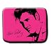 Elvis Laptop Sleeve with Black Silhouette Of Elvise Face Fits 15.4-Inch Laptop (Pink)