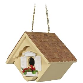 Yellow Little Wren Cottage Bird House: Home Improvement