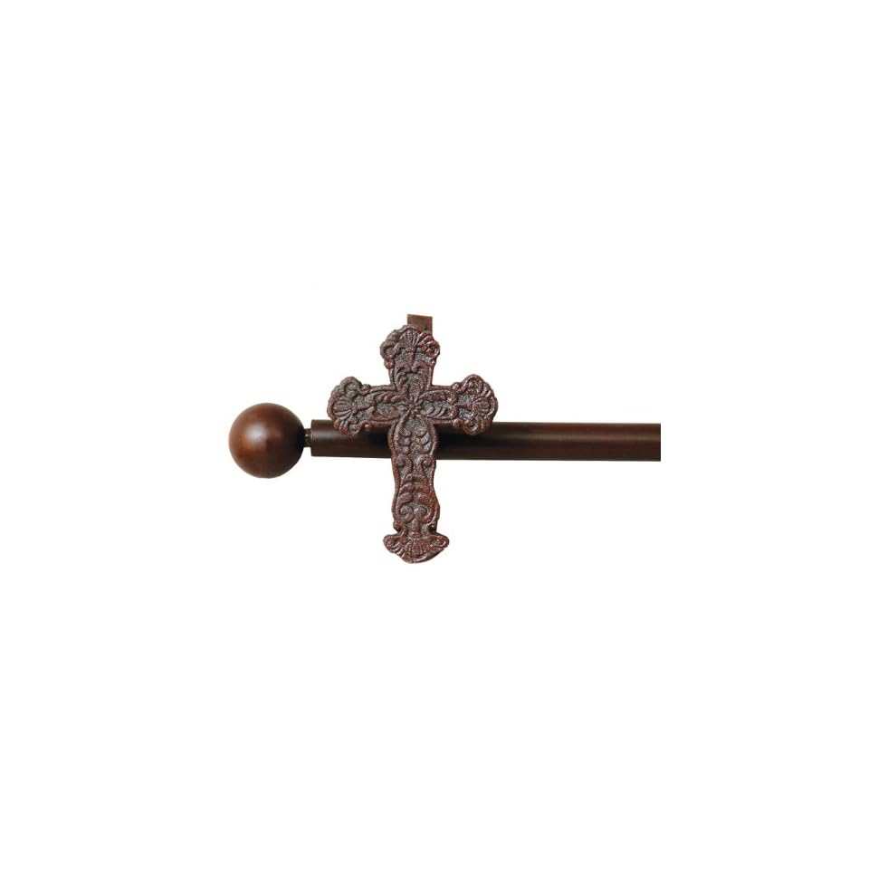 Cross Lodge Curtain Rod Rod Holders Lodge Window Treatments On