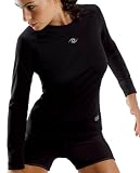 Lotto Sport Damen T-Shirt Long Sleeve Skin2, black, XL, K3017