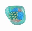 Ring - XR14 - Dichroic Glass on Adjustable Sterling Silver Band