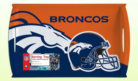 NFL Denver Broncos Melamine Serving Tray