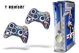 New XBOX 360 Console Protective Skin - Tbomber - Blue