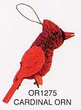 Bird Ornament, Cardinal - Natural Materials