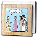 Jesus - Why Do the Disciples Smell Like Fish - 6 Inch Tile Napkin Holder