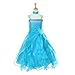Cinderella Couture Girls Cascading Crystal Organza Rhinestone Party Dress