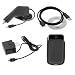 Rapid Car Charger + AC Charger + USB Cable + Black Universal Pouch Case for LG Rhythm/VX8560 Chocolate 3/Decoy VX8610/CF360/Wine UX280/enV2 VX9100/Glimmer AX830/UX830/Versa VX9600/Incite CT810
