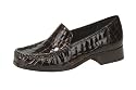 Rieker patent brown loafer: Tessa 42062-24