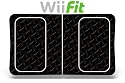 Wii Fit Balance Board Skin: Black Diamond Plate (Wii)