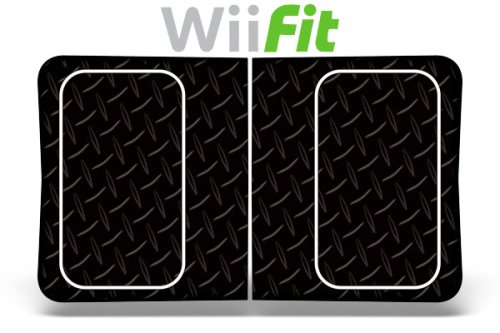 Wii Fit Balance Board Skin: Black Diamond Plate (Wii)
