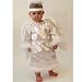 New Infant Baby WHITE ANGEL HALLOWEEN COSTUME MULLINS SQUARE Girls 12-24M