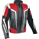 SPIDI GARA LEATHER JACKET (EU 48 / US 38) (BLACK/RED)