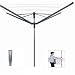 Brabantia 50 Meter Rotary Dryer with 4 Arms and Plastic Ground Tube