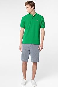 Textured Twill Stripe Bermuda Short