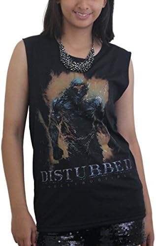 Skullangel DIY Disturbed Rock Band Womens Singlet Tank Top Tee Tshirt