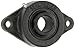 Sealmaster SFT-21 Standard Duty Flange Cartridge Unit, 2 Bolt, Regreasable, Felt Seals, Setscrew Locking Collar, Cast Iron Housing, 1-5/16" Bore, 6-1/8" Overall Length, 5-1/8" Bolt Hole Spacing Width, 9/16" Flange Height, ?2 Degrees Misalignment Angle