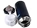 omgogo Insulated Travel Mug Coffee Mugs Thermos Stainless Steel Lid Lock Prevents Leaks 16 Oz Blue