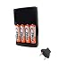 Battery Charger Replacement of 4 AA NiMH 2900mAh Rechargeable Batteries, with Charger for Panasonic Lumix DMC-LS70 Digital Camera