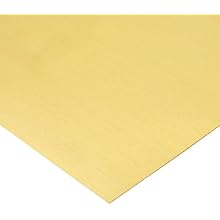 260 Brass Sheet, Unpolished (Mill) Finish, Half Hard Temper, 0.004" Thickness, 6" Width, 180" Length