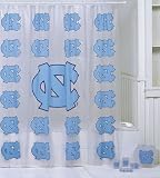 NCAA North Carolina Tar Heels 7-Piece Frosty Bathroom Set