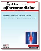 ACL Injury and Surgical Treatment Options (DOI: 10.3810/psm.2011.02.1868) (The Physician and Sportsmedicine)