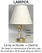 Anchor Hocking Rio Electric Lamp W/Shade HC, Crystal Tableware