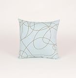 Mud Puddle Blue - Pillow - Blue Print