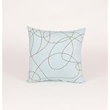 Mud Puddle Blue - Pillow - Blue Print by Sweet Potato