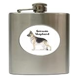 German Shepherd Hip Flask (6 oz)