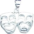 Sterling Silver Comedy & Tragedy Charm