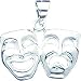 Sterling Silver Comedy & Tragedy Charm