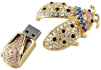 Ebimay ® 8GB Luxurious Coccinella Septempunctata Jewelry USB 2.0 Flash Drive - with Ebiamy Brands Stylus