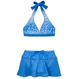 Girls' Xhilaration Ombre Swim Set - Blue