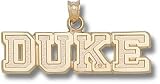 Duke Blue Devils Block DUKE Pendants - 14KT Gold Jewelry