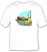 T-shirt with transport, car, ship, ferry, loading, boat