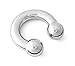316L Surgical Steel Circular Barbell Horseshoe 2g