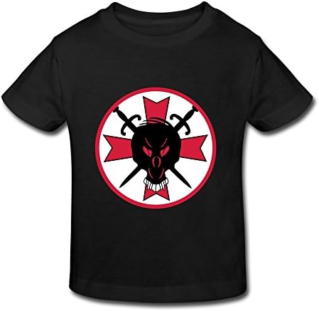 Custom Made Tee Shirts Skull Circle Swoard Back Vec 3 Black For Youth 4 Toddler