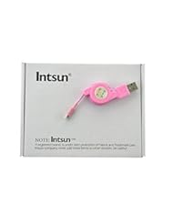 Personal Computer: Intsun? Brand new IOS 7 Extra Long Sturdier Retractable 8 Pin to USB 2.0 Sync Charger Data Cable Cord Data Charging Power Wire for iPhone 5S 5C 5, iPad Air, iPad Mini, iPad Mini 2, iPad 4 (4th Gen), iPod Touch 5th Generation (5G), iPod Nano 7th Gen (7G) and all newer generation Apple products (Pink) - Intsun