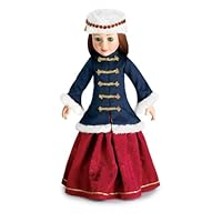 Grand Duchess Doll Outfit ~ Includes Blue Coat with Gold frogs, Long Skirt, Red Boots and White fur Hat ~ for 18 Slim all Vinyl Dolls like Carpatina, Magic Attic and Stardust Classics