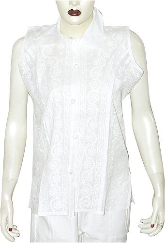 Click here for Womens Clothing - Cotton Sleeveless Top Blouse Chi... prices