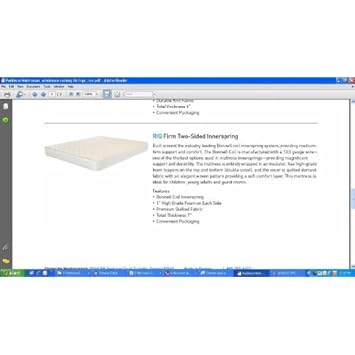 Twin Extra Long FIRM Mattress. Firm Twin XL innerspring mattress only.