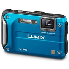 Panasonic Lumix Tough DMC-FT3EG-A Digitalkamera (12 Megapixel, 4,6-fach opt. Zoom, 6,7 cm (2,7 Zoll) Display, GPS, Full HD, bildstabilisiert, 12 m wasserdicht, 2 m sto�gesch�tzt) blau