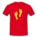 A 1 color vector design. Men's T-Shirts, red. This straight-cut t-shirt for men is made of pre-shrunk and ring-spun cotton. Its high quality and fashioning shows in terms of double-thread seams on its cuffs and hem as well as its double-bevelled collar edges (1X1 ribbing). A collar neckband makes for a comfortable fit. Fabric weight 190g/sqm. 100% cotton. Once your purchase is complete, we print your product on-demand, just for you. This is how we print on-of-a-kind articles of clothing that our customers love. An added benefit: on-demand printing reduces waste and is environmentally friendly!.