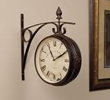 Product details for Depot TRAIN Grand Central Station WALL CLOCK 2 sided